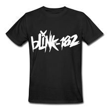 New Fashion Mens T Shirt Blink 182 Printed Cotton Custom Logo Personalized Men Short Sleeve Summer
