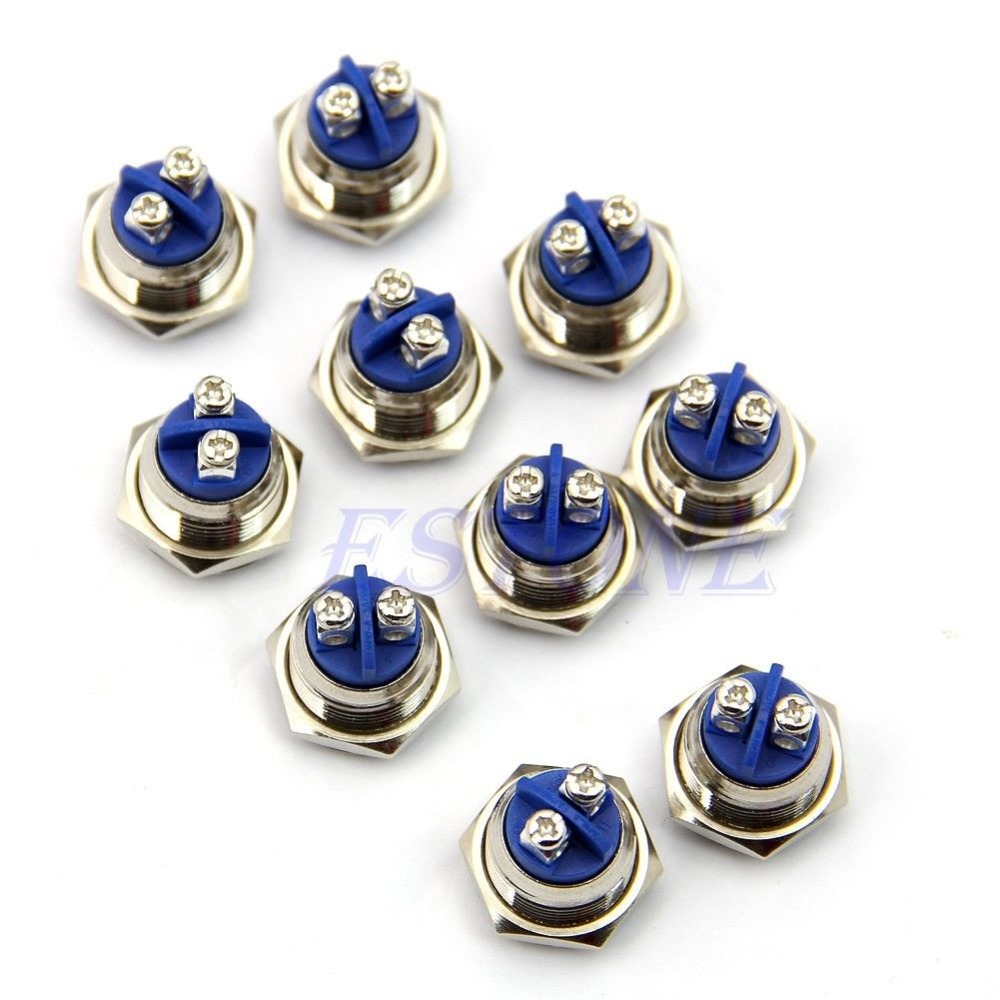 16mm Start Horn Button Momentary Stainless Steel Metal Push Button Switch