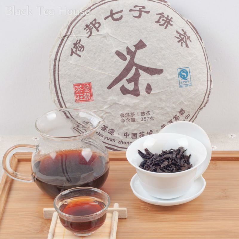 357g puerh tea Made in 2008 year ripe Pu Er Tea ancient tree tea freeshipping