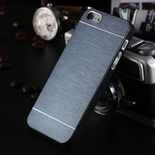 4 4s Deluxe Aluminum Metal Brush Case For iphone 4 4S Mobile Phone Back Cover Motomo