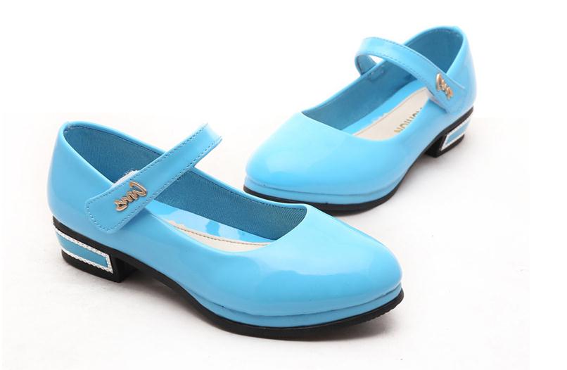 Between female 2016 spring the new candy color children leather font b shoes b font single