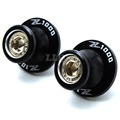 black color Motorcycle Accessories CNC Swingarm Sliders Spools slider stand screws For Kawasaki Z1000 Z1000sx Z1000abs