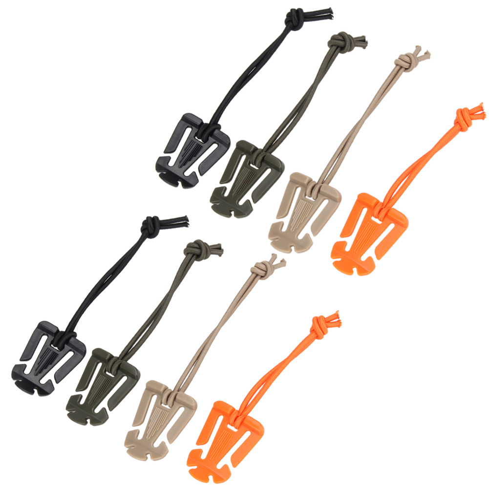 2Pcs/lot Molle Backpack Carabiner EDC Tool Elastic Rope Webbing Buckle 