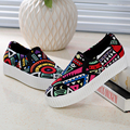 New Slipony Thick Bottom Sleeve Foot Lazy Women Casual Shoes Appliques Footwear Height Increase Girl Female