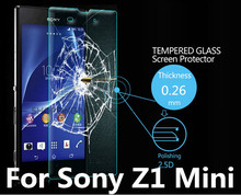 For Sony Xperia Z1 mini / Z1 compact M51W Premium Tempered Glass HD Film Screen Protector With Clean tools