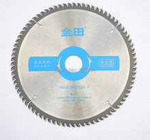 La alta calidad de grado 180 * 25.4 * 2. 2 * 80z TCT hoja de sierra de la carpintería alta densidad con punta de carburo para la decoración del hogar de corte de madera