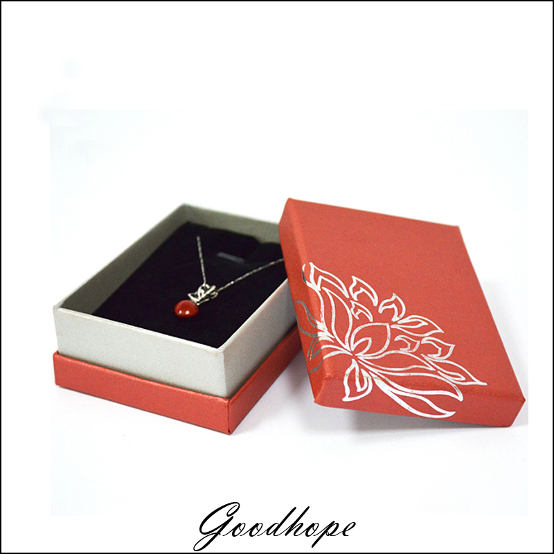 24 pcs Red Cardboard Jewelry Pendant Earrings Paper Gift Box Jewellery 