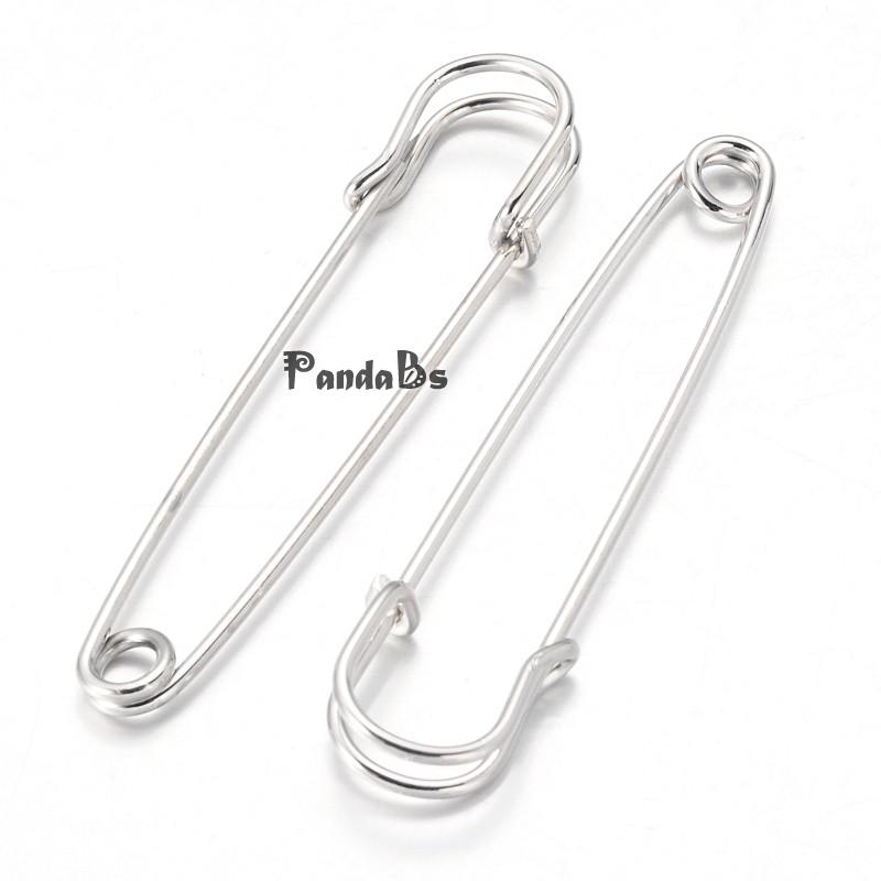 Iron font b Kilt b font Pins Platinum Color 70mm long 18mm wide 6mm thick hole