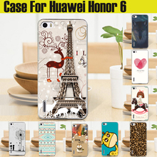 2015 New Top Quality HOT Ultra thin slim Painted Cute Lovely Cartoon UV Print Hard Cover Case For Huawei honor 6 case in stock
