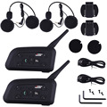 1200M Motorcycle Helmet Intercom Bluetooth Music Reciever 6 Riders BT Wireless Interphone intercomunicador Headsets MP3 EU