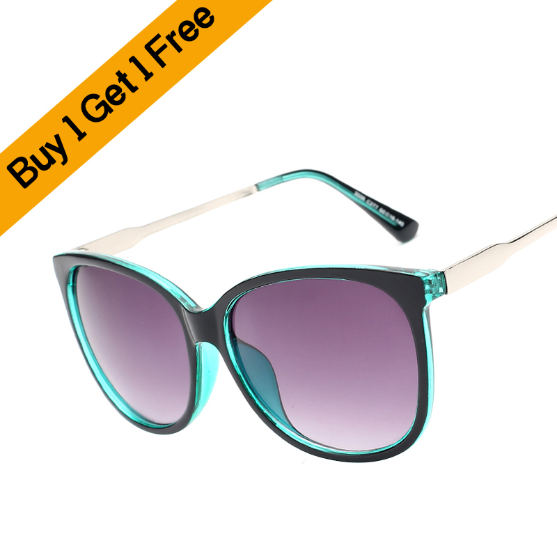 2015 Luxury Women Sunglasses Fashion Round Ladies Vintage Retro Brand Designer Oversized Female Sport Ray Sun