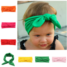 Fashion Baby Girl Toddler Infant Headband Rabbit Bow Ears Baby Headband Hair Band Knot Head Wraps Headdress Hair Accessories