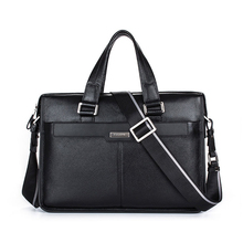 Genuine Leather Handbag Brand Cowhide Men Briefcase Business Leather Laptop Briefcase Shoulder Bags Men Messenger Travel Bag