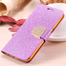 Fashion Glitter Bling Diamond Flip Leather Case For Samsung Galaxy S6 G9200 S6 Edge G9250 S6