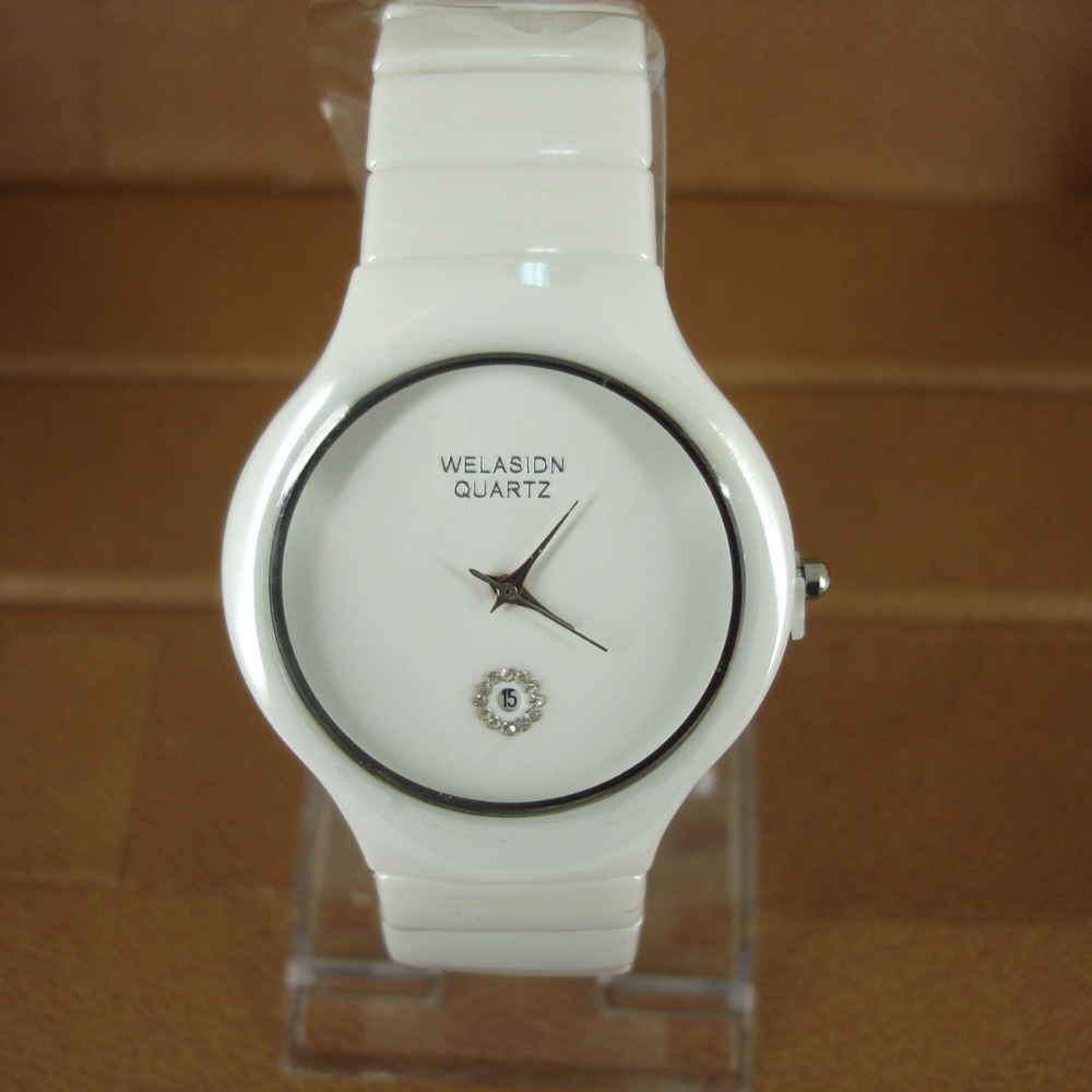 Ceramic Wrist Watch for Men or Women Q1054 High Qualtiy Fashion Cheap Quartz Watch for Christmas