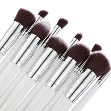 15 Colors Contour Cream Makeup Concealer Palette 10pcs Brush White Silver E5M1