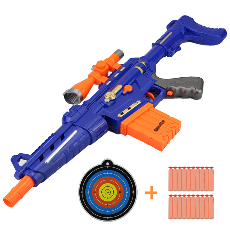 Hot sale retail NERF elite similar series powerful launcher with soft foam EVA bullet plastic toy