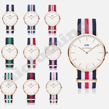 Las mejores marcas de lujo Men ‘ s Reloj de Daniel Wellington relojes DW correa de Nylon Reloj de pulsera de cuarzo militar Reloj Reloj Hombre 40 mm