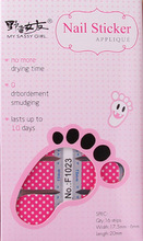 1 ps Nail tool Toenails Stickers New summer styles Fashion nail stickers beauty nail art decorations