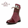 new women genuine leather boots fashion female women s ankle heels women boots woman autumn shoes