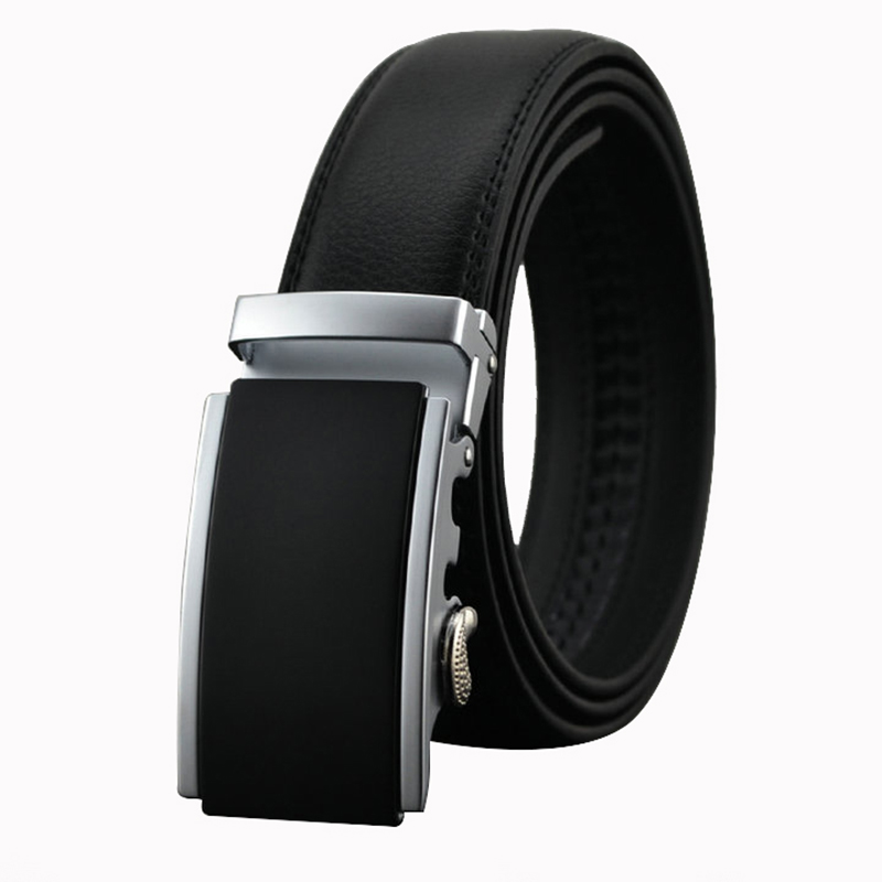 Belt 2016 New Designer Automatic Buckle Cowhide Leather men belt 110cm 130cm Luxury belts for men