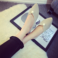 2015 New Fall Fashion Hot Women Casual Pointed Toe Grey Black Loafers Flat Shoes a Pedal