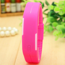 Touch Screen Square Silicone Digital Watches relojes mujer digitales Sport Waterproof LED Watch13 Candy Color BW