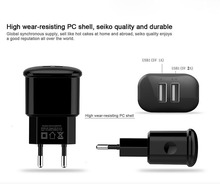Universal USB Charger 2A 5V EU Plug 2 Port USB Power Adapter Charge For Mobile Phone