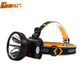 30000 Lumens 90 Degrees Adjustable LED Headlamp 2 Modes Rechargeable Head Lamp Waterproof Cycling Fishing Headlight