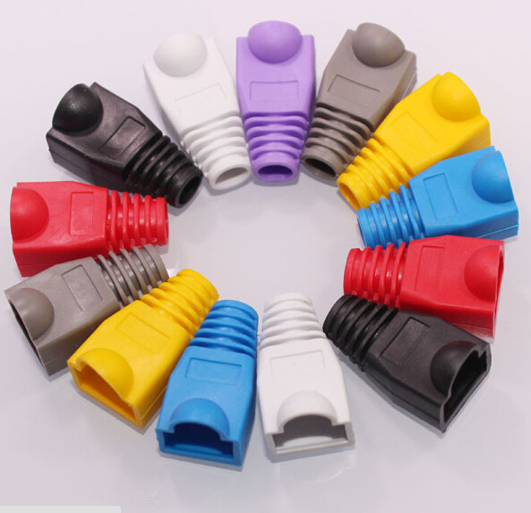 NEW 50pcs RJ45 Boot RJ45 Protector Jack Plug Network Connector Caps for