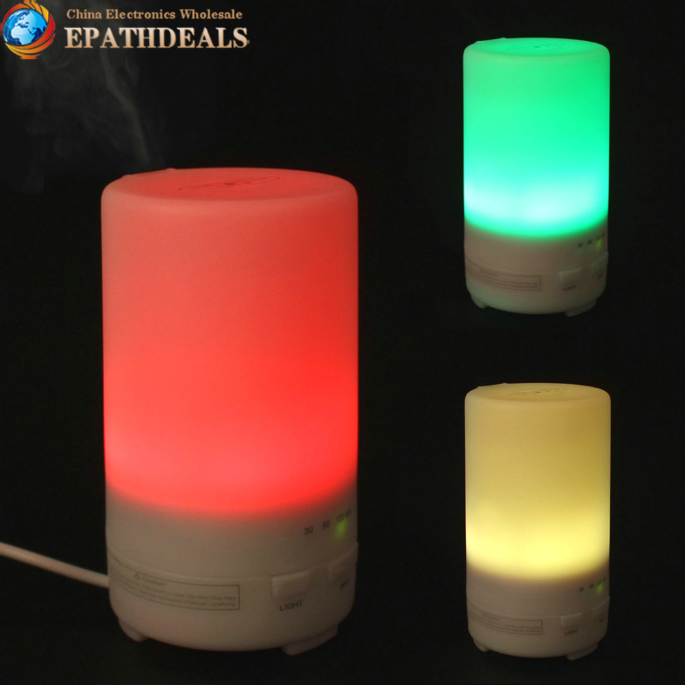 Гаджет  50ML Mini USB Car Essential Oil Purifier Aroma Diffuser Ultrasonic Air Humidifier with 3 Timer Settings & Colors Changing LED None Бытовая техника