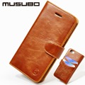 Musubo Brand Leather Phone case For iphone 5 5s 6s 6 plus 7 7 plus cover