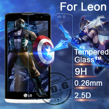 0.26mm Explosion Proof Anti scratch Tempered Glass Film For LG Leon H324 H340 C50 C40 Screen Protector Film + cloth