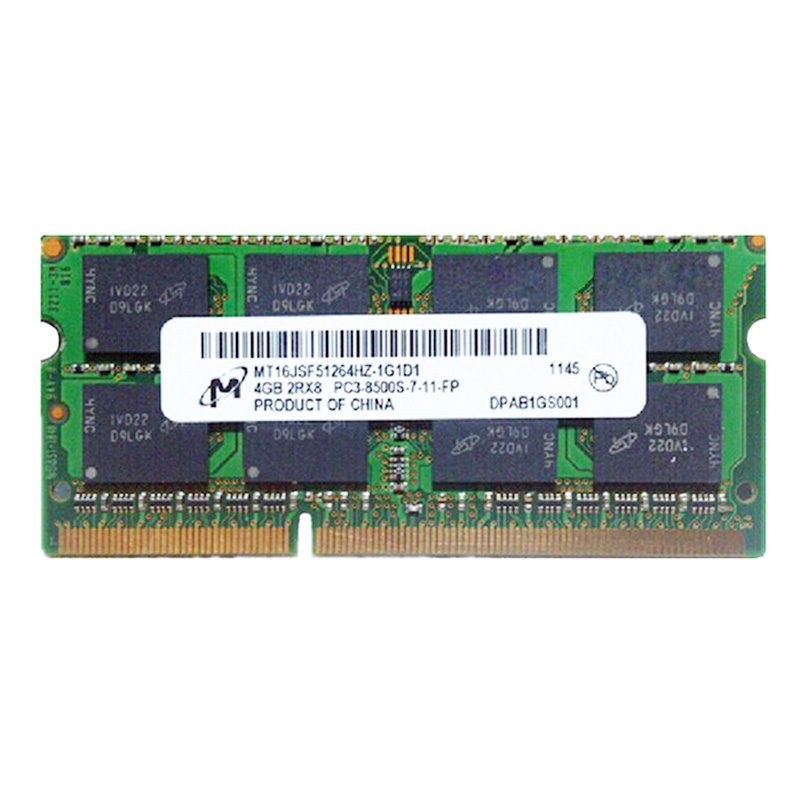 Micron Brand RAMs Memoria RAM DDR3 RAM 2GB/4GB Laptop/Notebook Computer Memory Bar Sodimm DDR 3 1066/1067 MHz 2G/4G PC3 8500