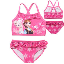 Baby girl swimwear bathing suit meisjes bikini kids swimsuit elsa girls swimwear maillot de bain fille biquini infantil menina