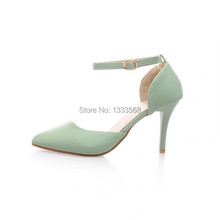 Hot 2014 New Arrived European beautiful colors gemstone two pieces OL stiletto meddle heels women pumps