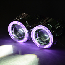LHD 35W 2.8 Inch HID Bi Xenon Headlight Headlamp Projector Lens Kit Auto Car Styling Shrouds Glasses CCFL Angle Eye H1 H7 H4
