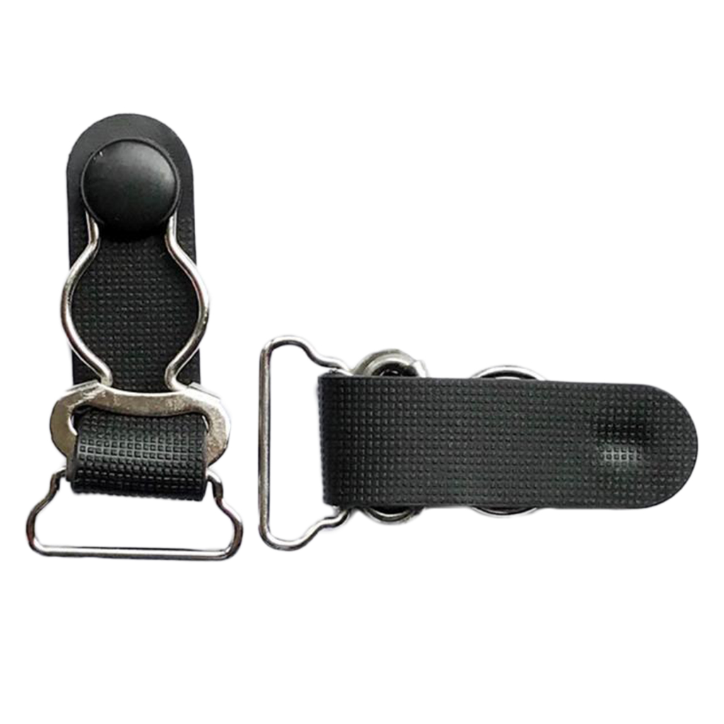 Description Picture 6 of item10PCS Womens Leg Garter Straps Thigh Black White High Stockings Suspender Belt Metal Clips Wholesale