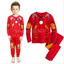 2015 hot Long sleeve pajamas for children kids pyjamas Cartoon boys pijamas cotton sleepwear sets Fashion