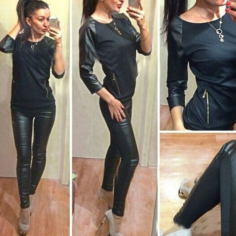 Купить Кожаный Женский Костюм