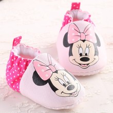 Infant Fashion New Cute Girls Cartoon Minnie Princess Shoe First Walkers Toddler Baby Shoes Newborn Crib Shoes 0-14M Prewalker