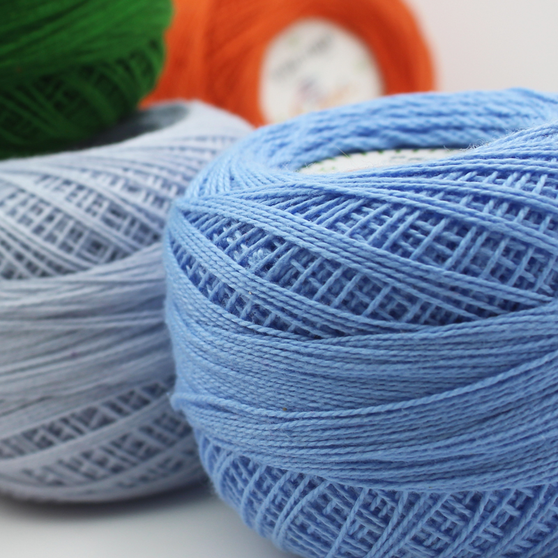 300g/lot 5# Crochet Cotton Yarn Thin Yarn Lace Cotton ...