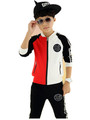 Free shipping 2017 boys and girls sports suit long sleeved Hooded patchwork zipper kids jacket boys