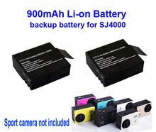 2 шт. оригинальный SJCAM 3.7 В Li — ion 900 мАч резервное копирование аккумуляторная батарея для SJ4000 SJ5000 M10 wi-fi плюс спорт камеры DV бесплатная доставка