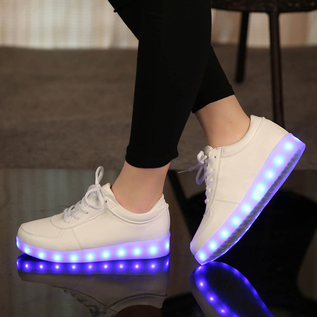 Размер 25-45 USB Зарядка Tenis Led Feminino Корзины Свет до Тренеров Дети Мальчик Девочка Светящиеся Светодиодные Кроссовки Ребенок Светящиеся Shoes
