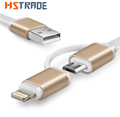 Newest Colorful Micro USB Cable 2 in 1 Sync Data Charging USB Cable for iPhone 5