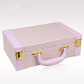 cosmetic Case Functional Necklace Lipstick Toiletries Jewelry Organizer Box Train Professional Makeup Case Beauty Vanity Bag