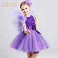 Summer Style Dress Flowers Girl Dresses for Wedding Party Cute Girls Floral Princess Dress Children Brand