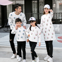 Duck Sweatshirt Family Set for Mother Daughter Daddy Son Family Matching Clothing Women Men Kid Fall Long Women Crewnecks CP80
