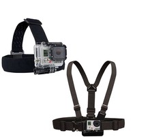 Gopro Accessories Elastic A Mode Chest Band with Adjustable Head Strap For Gopro 3/2/1 Action Camera